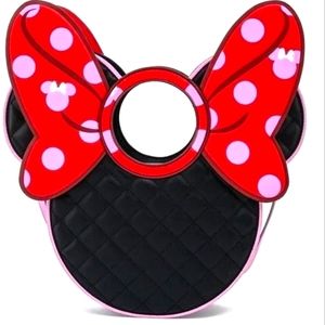 Loungefly Minnie Mouse Quilted & Polka Dot Bow Purse